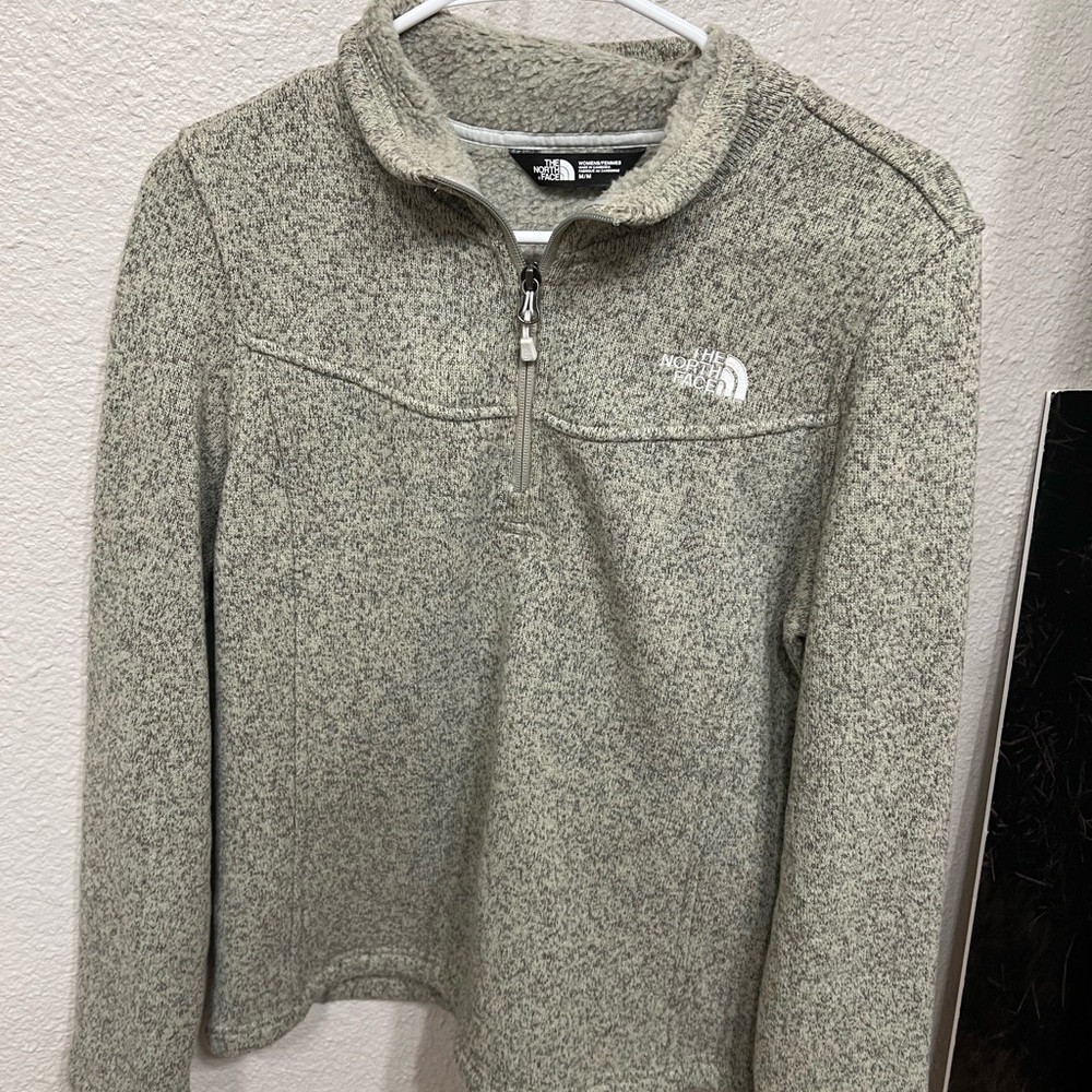 The North Face Gray Quarter-Zip Sweater